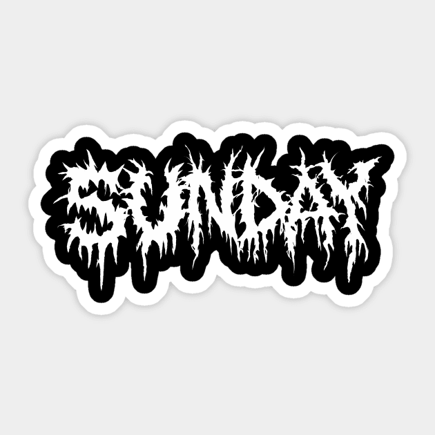 Black Sunday Sticker by Kaijester